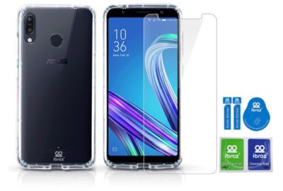 Pack IBROZ ZenFone 4 Max ProM1 Coque + Verre trempé