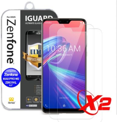 Protège écran IBROZ ZenFone Max ProM2 Verre trempé x2