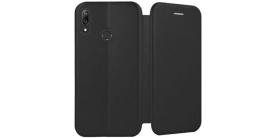Etui IBROZ Huawei Y7 2019 Cuir noir