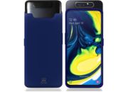 Housse IBROZ Samsung A80 Liquid Silicone bleu