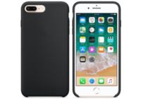 Coque IBROZ iPhone 7/8/SE 2020 Liquid Silicone noir