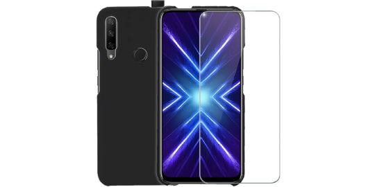 Pack IBROZ Honor 9x Coque Silicone noir
