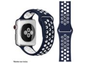 Bracelet IBROZ Apple Watch Sport 38/40/41mm bleu/blanc