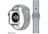 Bracelet IBROZ Apple Watch Sport 38/40/41mm gris/blanc