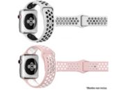 Bracelet IBROZ Apple Watch Sport 40/41mm blanc+rose