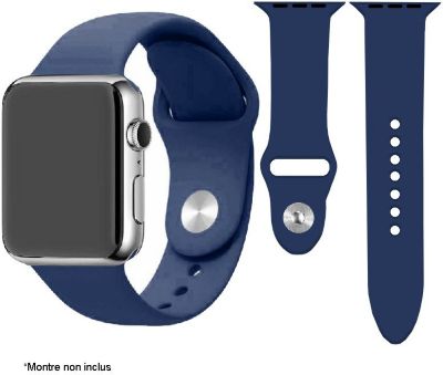 Bracelet Ibroz Apple Watch SoftTouch 40mm bleu nuit