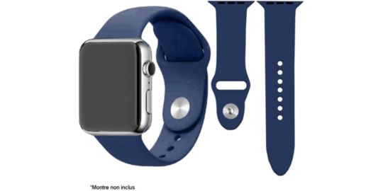 Bracelet IBROZ Apple Watch SoftTouch 38/40/41mm bleu