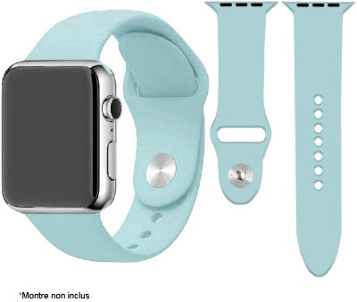 Bracelet Ibroz Apple Watch SoftTouch 40mm bleu ciel