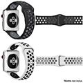 Bracelet IBROZ Apple Watch Sport 42/44/45mm noir+blanc