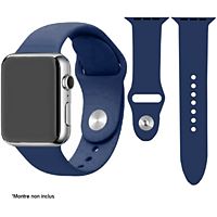 Bracelet IBROZ Apple Watch SoftTouch 44/45mm bleu nuit