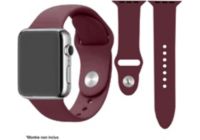 Bracelet IBROZ Apple Watch SoftTouch 44/45mm bordeaux