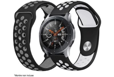 Bracelet IBROZ Samsung/Huawei Sport 22mm blanc+gris x2