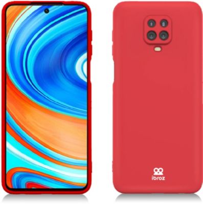 Coque IBROZ Xiaomi Redmi Note 9S/Pro Silicone rouge