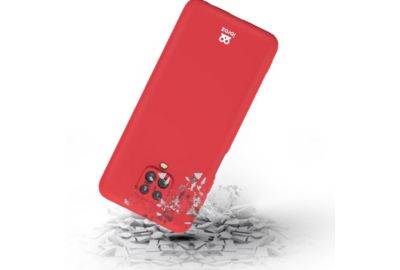 Coque IBROZ Xiaomi Redmi Note 9S/Pro Silicone rouge