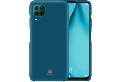 Coque IBROZ Huawei P40 Lite Liquid Silicone bleu