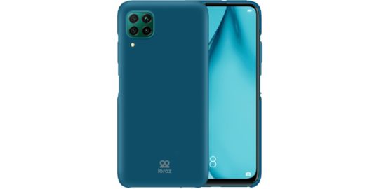 Coque IBROZ Huawei P40 Lite Liquid Silicone bleu
