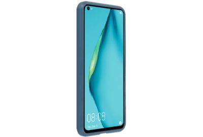 Coque IBROZ Huawei P40 Lite Liquid Silicone bleu