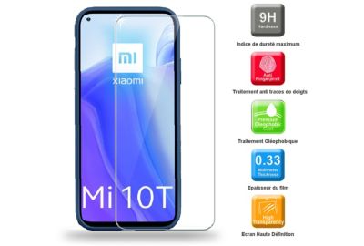 Coque IBROZ Xiaomi Mi 10T Coque bleu + Verre trempé
