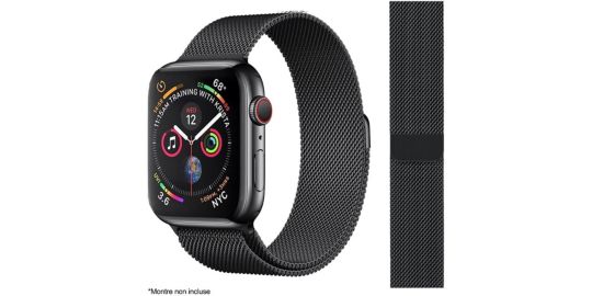 Bracelet IBROZ Apple Watch 38/40/41mm Maille noir