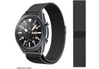 Bracelet IBROZ Samsung/Huawei 22mm Maille noir