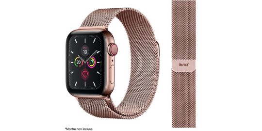 Bracelet IBROZ Apple Watch 38/40/41mm Maille rose gold