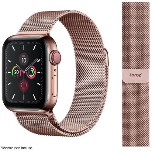 Bracelet IBROZ Apple Watch 38/40/41mm Maille rose gold