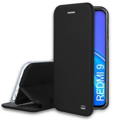Etui IBROZ Xiaomi Redmi 9 Etui cuir noir