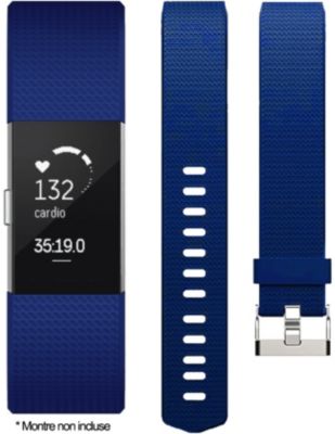 Bracelet IBROZ Fitbit Charge 2 Silicone bleu