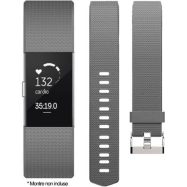 Bracelet IBROZ Fitbit Charge 2 Silicone gris