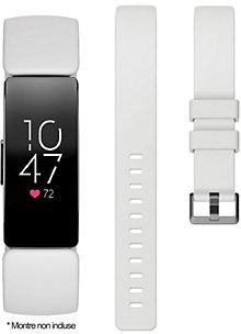 Bracelet IBROZ Fitbit Inspire 1 2 Silicone blanc Boulanger