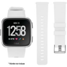 Bracelet IBROZ Fitbit Versa/Versa 2 Silicone blanc