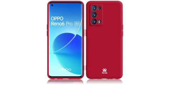 Coque IBROZ Oppo Reno 6 Pro Silicone rouge