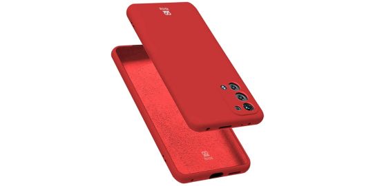 Coque IBROZ Oppo Reno 6 Pro Silicone rouge
