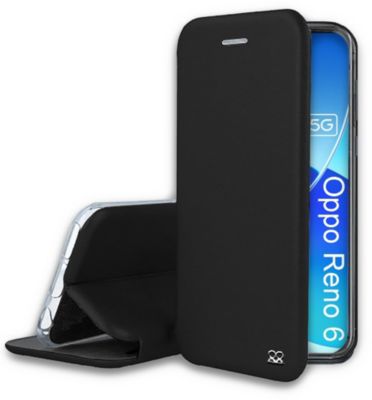 Etui IBROZ Oppo Reno 6 Cuir noir