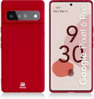 Coque IBROZ Google Pixel 6 Silicone rouge