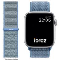 Bracelet IBROZ Apple Watch Nylon Loop 38/40/41mm bleu