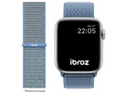 Bracelet IBROZ Apple Watch Nylon Loop 42/44/45mm bleu
