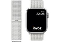 Bracelet IBROZ Apple Watch Nylon Loop 42/44/45mm blanc