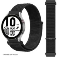 Bracelet IBROZ Samsung/Huawei Nylon Loop 22mm noir