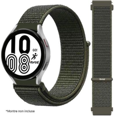 Bracelet IBROZ Samsung/Huawei Nylon Loop 22mm kaki