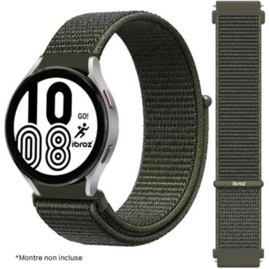 Bracelet IBROZ Samsung/Huawei Nylon Loop 22mm kaki