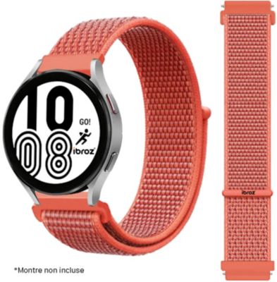 Bracelet IBROZ Samsung Huawei Nylon Loop 22mm oran Boulanger