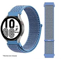 Bracelet IBROZ Samsung/Huawei Nylon Loop 22mm bleu