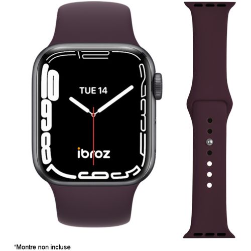 Bracelet IBROZ Apple Watch Cuir Loop 38/40/41mm noir