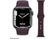 Bracelet IBROZ Apple Watch Silicone 42/44/45mm bordeaux