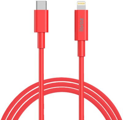 Câble Lightning IBROZ vers USB-C 1m rouge