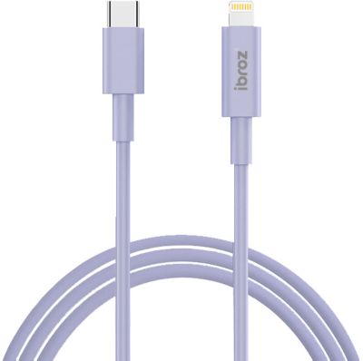 Câble Lightning IBROZ vers USB-C 1m mauve
