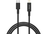 Câble Lightning IBROZ vers USB-C 1m noir