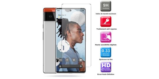 Protège écran IBROZ Google pixel 6 Verre trempe x3