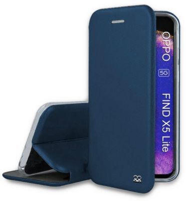 Etui IBROZ Oppo Find X5 Lite Etui Cuir Bleu